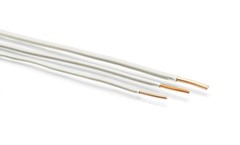 THHN / Building Wire – White Jacket – 14 Gauge Solid Copper UL UV – 10 Ft