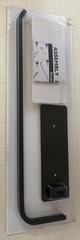 Matte Black Paper Towel Holder Self Adhesive Under Cabinet Kitchen Roll Dispense