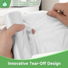 Small Trash Bags Compostable 2 Gallon – Unscented Biodegradable Garbage Bag R…