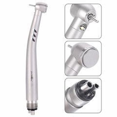 AZDENT Dental (Optic LED E-generator ) High Speed Handpiece Air Turbine 4/2Holes