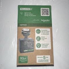 Square D HEPD Whole Home Electronics Protective Device,AC Surge Protection 80kA