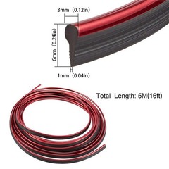 Decoration Car Interior Exterior Styling 5M Red Molding Strip Gap Trim Edge