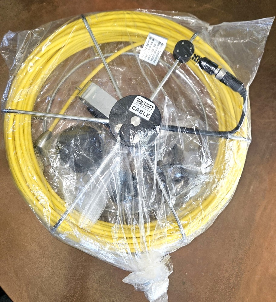 100 Ft (30M) New Sanyipace Fiberglass Cable Reel for 9300D Sewer Camera 7D1