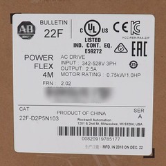 New In Box Sealed AB PowerFlex 4M 0.75kW 1HP AC Drive 22F-D2P5N103 US Free Tax
