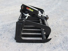 48″ Single Cylinder Root Grapple Bucket Attachment Fits Skid Steer Quick Attach