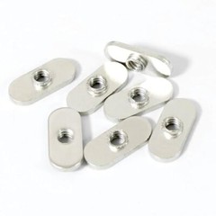 20 Packs 1/4″-20 Centered Hole Sliding T-Nuts for 10 Series T Track