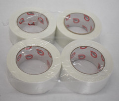 Tape Logic 1300 Filament Tape 2″ x 60 yds Lot of 4 Clear Tape Rolls Strapping