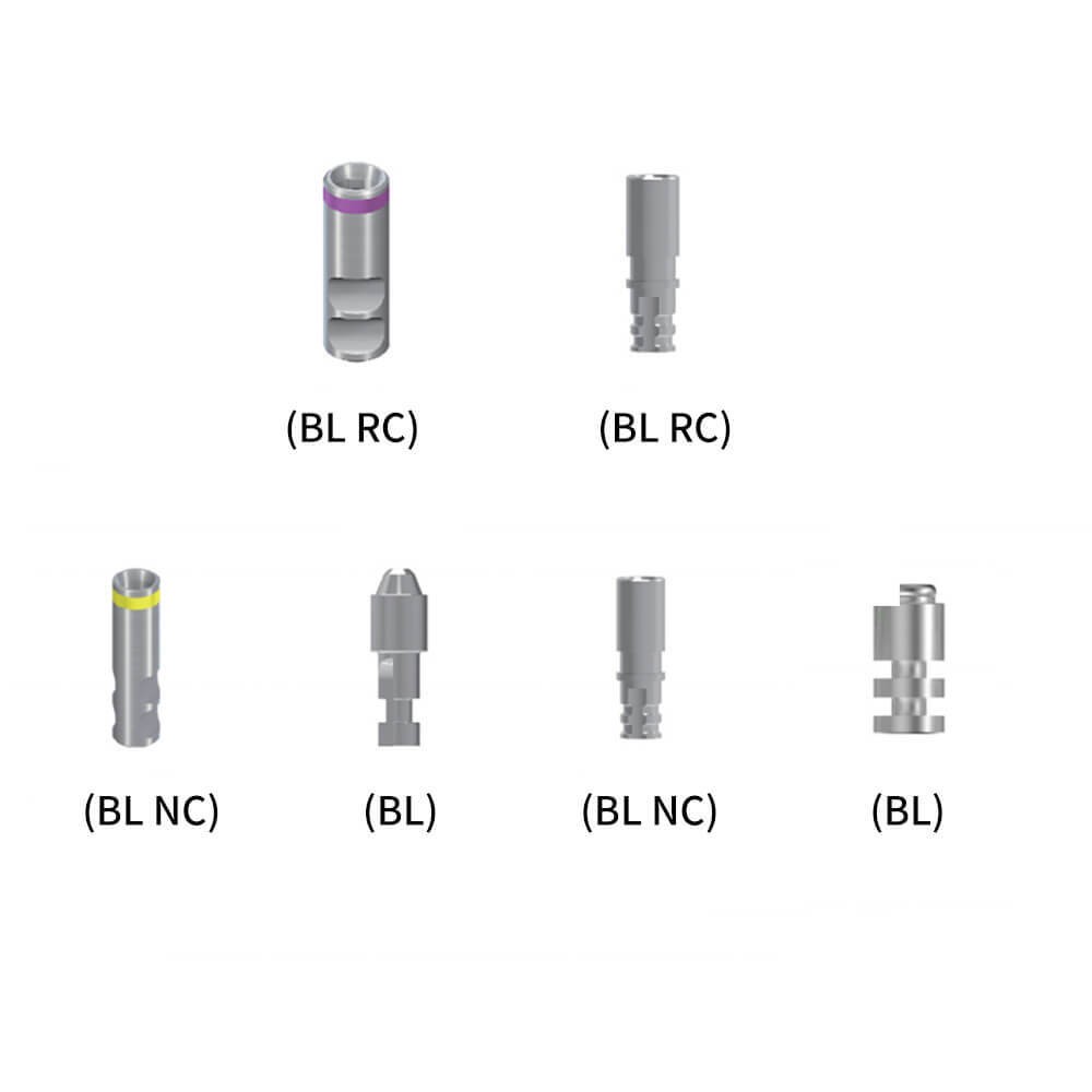1PC 6 Sizes Dental Analog for Straumann, BL NC/RC Abutment Compatible