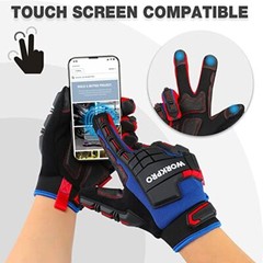 WORKPRO Heavy Duty Work Gloves w/PVC Protection Synthetic Leather Wear-Resistant