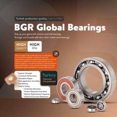 BGR 10 pcs 6200 2RS High Quality Double Rubber Sealed Ball Bearing, 10x 30x 9 mm