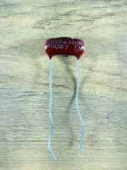 One El Menco Brown Drop .022 uF 400v NOS Tested Audio Guitar Tone Tube Capacitor