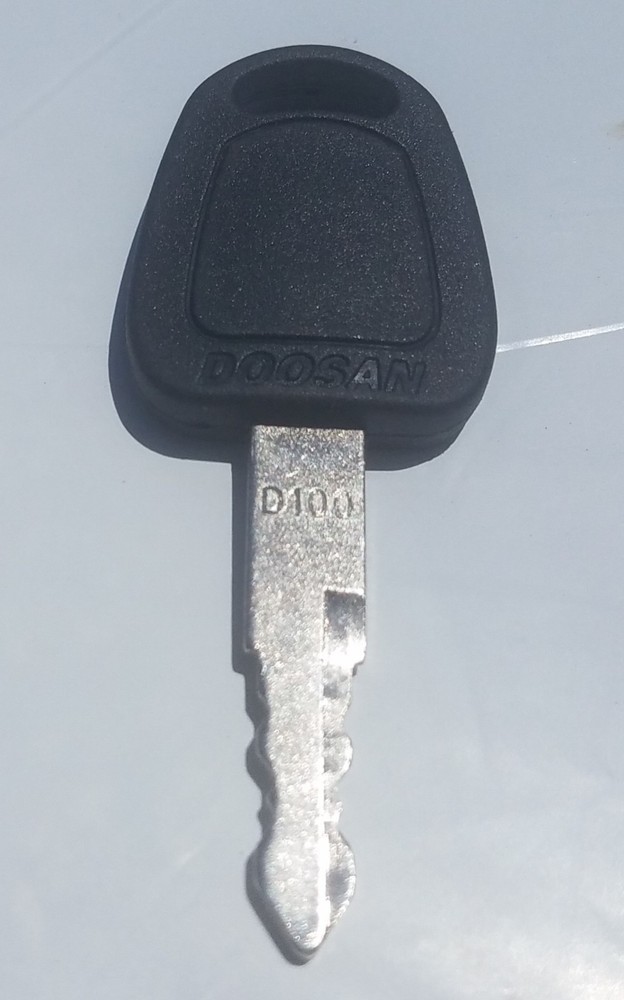 (2) Doosan D100 Keys for Excavator Heavy Equipment with LOGO Fast Free Shipping