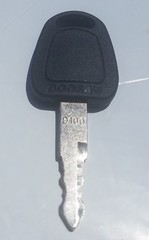 (2) Doosan D100 Keys for Excavator Heavy Equipment with LOGO Fast Free Shipping