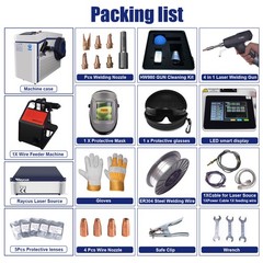 1500W 4in1 Raycus Handheld Laser Welder Laser Welding Cutting Cleaning Machine