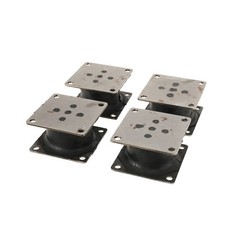 4PCS Vibratory Plate Compactor Rubber Isolator Shock Mount For Stanley Hydraulic