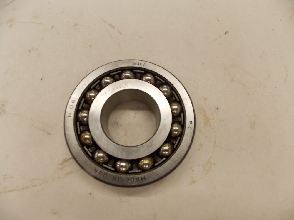 NOS SKF 1306 K Self Aligning 2 Row Ball Bearing 30mmx72mmx19mm T5