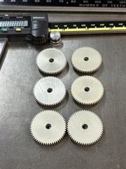 QTY 1 WESTINGHOUSE ALUMINUM SPUR GEAR 48 PITCH 57 TEETH 3/16” BORE 3/32” FACE