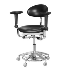 Imported PU Leather Dental 360° Mobile Dynamic Adjustable Chair with Armrest USA