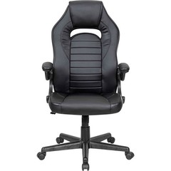 Racing/Gaming Chair Mid Back Synthetic Leather Black