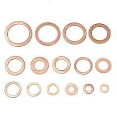 Coppers Crush Washer Assortment – 150-Piece Set for M5-M22 Flat Rings Seals