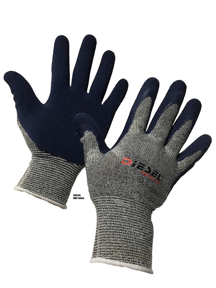 12-Pair Diesel Foam Latex {D-GRIP FOAM}-Size:Small-XLarge-By Diesel Protection