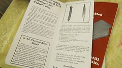 RH Machine pamphlets, chisel point & ripper point