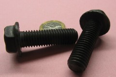 Flange Serrated Bolt, 10.9, FT, M12 x 1.75 x 40 mm Length, 5 Pc