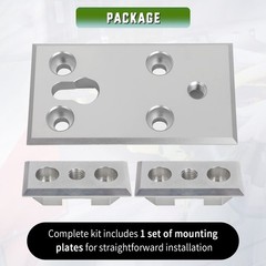 US Floor Mount Plate for Stryker Ferno Ambulance Stretcher Fastening System 3pcs