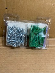 Everbilt 101 Pieces #14-#16 x1 1/2″ Anchors With Screws Phillips/Slotted &Dr.Bt