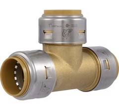 SharkBite MAX UR374A, 1-in. x 1-in. x 1-in.Push-to-Connect TEE Fitting
