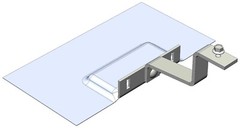 Magerack Top Mount Tile Hook Bracket w Flashing Solar Panel PV Module Mounting