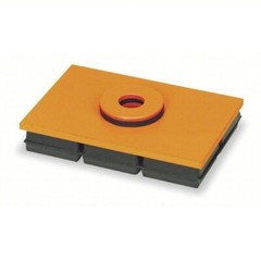 Mason 4C974A 6″ L x 4″ W 1200# Max Neoprene Vibration Isolation Pad w/ Ring