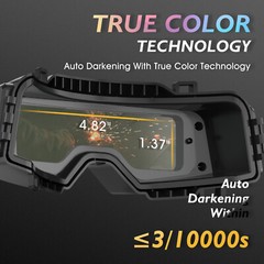 Welding Goggles Auto Darkening True Color & Detachable Eye Protection Safety