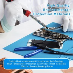 Anti-Static Heat Insulation Silicone Soldering Repair Mat Phone PC Work Desk Pad