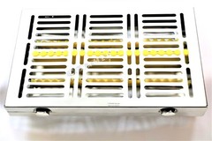 DETACHABLE 5 DENTAL SURGICAL AUTOCLAVE STERILIZATION CASSETTES FOR 20 INSTRUMENT