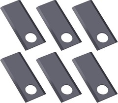 6Pcs Blade Kit For BDR-135, BDR-165, BDR-185 Drum Mowers, Replace KT4012,DM10454