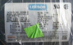 One Leeson 102868 General Purpose Electric Motor AC 1725RPM 1/4HP 60HZ S56C NEW