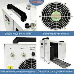 S&A CW-5200DH Water Chiller 100W 130W 150W 180W CO2 Laser Tube FDA