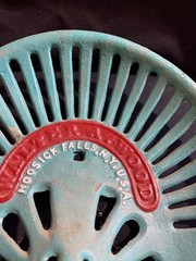 #7 CAST IRON Tractor Implement Seat WALTER A WOOD Hoosick Falls New York USA