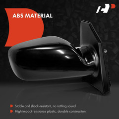 Pair Power Door Mirrors Black 2003-2008 Toyota Corolla Non-Heated Non-Folding