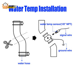 32Mm 1-1/4 Inch Water Coolant Temperature Sensor Adapter, Joint Pipe R