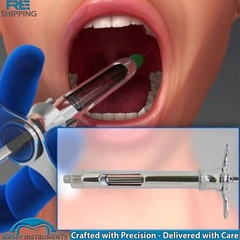 Dental Anesthesia Aspirating Cartridge Syringe 2.2ml Folding Handle Injection CE