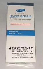 Rapid Repair Self Cure Liquid 100 ml Powder 100 gm For Acrylic Denture Pyrax
