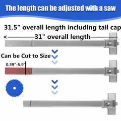 31.5 Inch Stainless Steel Garage Door Pull Handle Heavy Duty Hardware