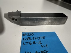 valenite LTGR-16Indexible Carbide Lathe Toolholder 6”OAL 1”Shank Turning Triangl