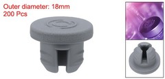 200Pcs 13mm/0.5″ Vials Rubber Stoppers Three Legs Butyl Rubber Stopper Grey
