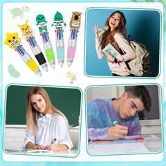 30 Sets Positive Back to School Gifts Multicolor Pens 4-in-1 with Support Car…