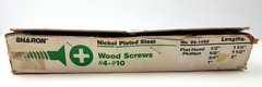 Large Lot Phillips Flat Head Wood Screws Nickel Plated USA #4 to #10 NEW Sharon