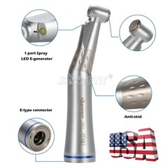 SANDENT Dental LED E-generator Internal Spray Contra Angle Low Speed Handpiece
