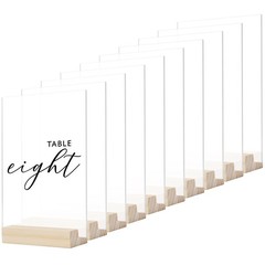 Frosted Acrylic Sign with Wood Stand-10 Pack 5×7 Inch Frosted Acrylic Sheets …